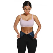 BOSSELI SHAPEWEAR 2 In 1 PU Coated Lining Single Waistband Neoprene Waist Trainer Leggings.