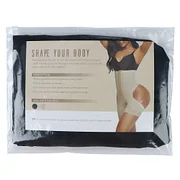 BOSSELI SHAPEWEAR Black High Waist Open Butt Shapewear Shorts.