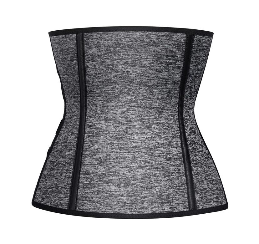 BOSSELI SHAPEWEAR Neoprene Waist Trainer 6 Steel Bones Single-Belt with Hooks Zipper