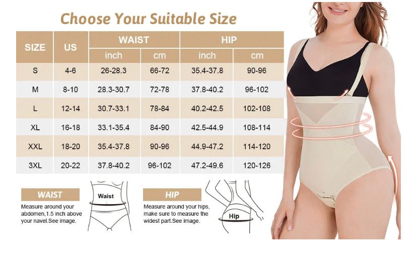 BOSSELI SHAPEWEAR Body Panties Abdominal Crossover Three-layer Design Abdominal Control