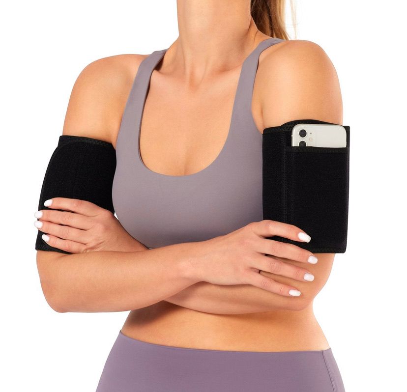 BOSSELI SHAPEWEAR Blue PU Arm Sports Shaping Bands( REG-Size)