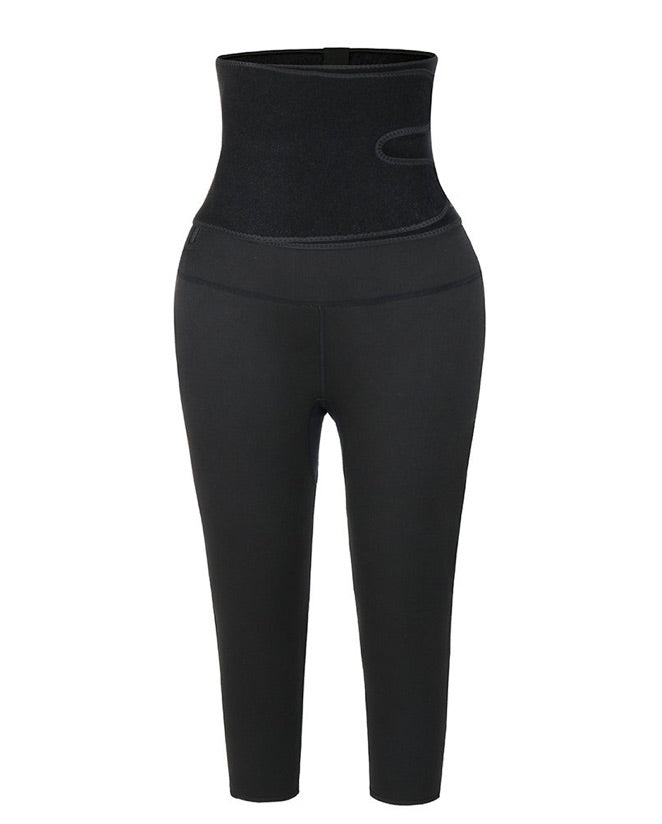 BOSSELI SHAPEWEAR Black High Waist Neoprene Pants.