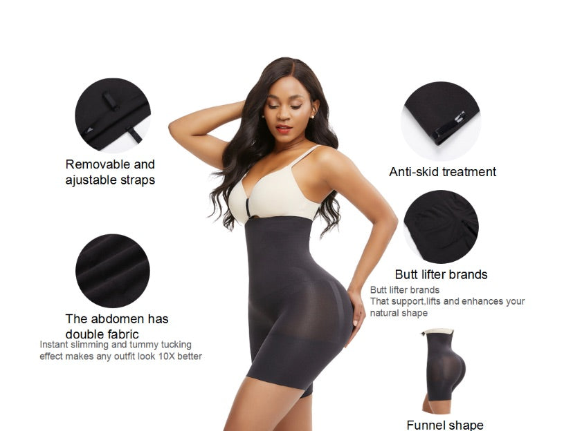 Seamless Shaper Buckle Mid-Thigh Curve-Creating