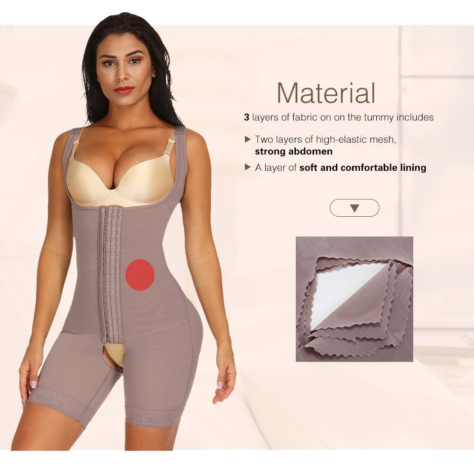Black Hook Open Crotch Underbust Bodysuit