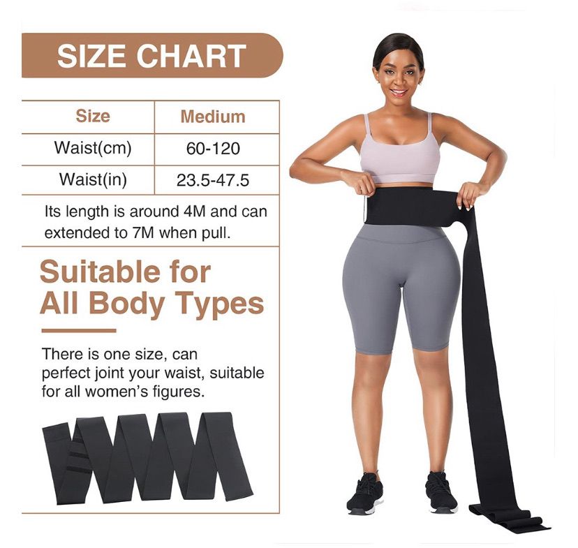 Tummy Wrap Waist Trainer 4Ft
