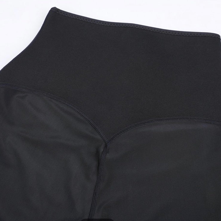 BOSSELI SHAPEWEAR High Waisted Leggings 2 Waistbands Tummy Control Shaper Sauna