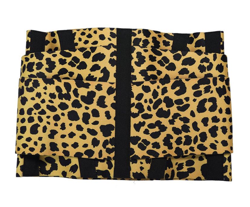 Leopard Print Neoprene Queen Size Tummy-Control Adjustable Waist Trainer Belt