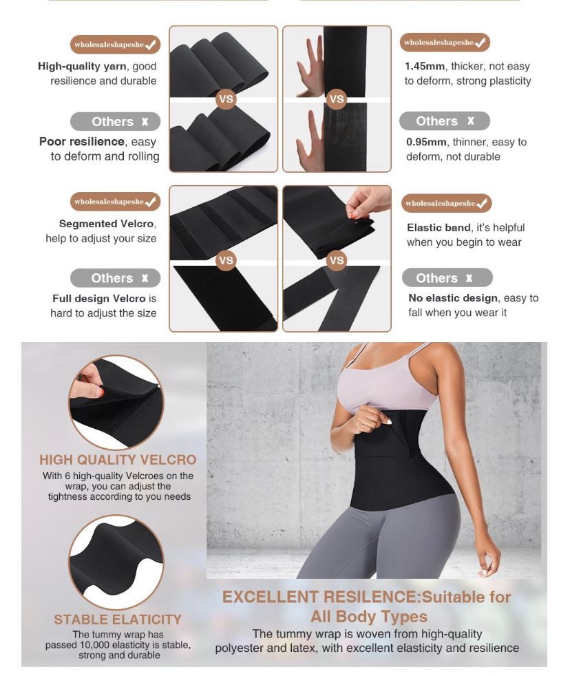 Tummy Wrap Waist Trainer 4Ft