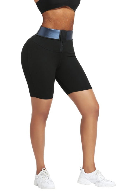 Neoprene High Waist Yoga Workout Fitness Shorts