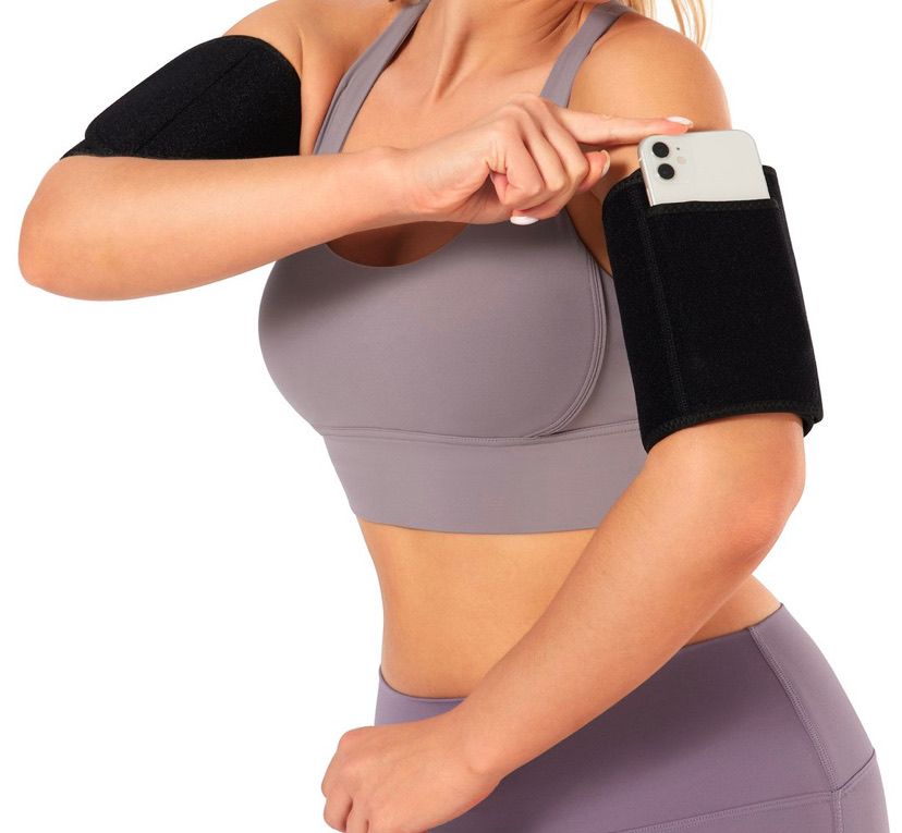 BOSSELI SHAPEWEAR Blue PU Arm Sports Shaping Bands( REG-Size)
