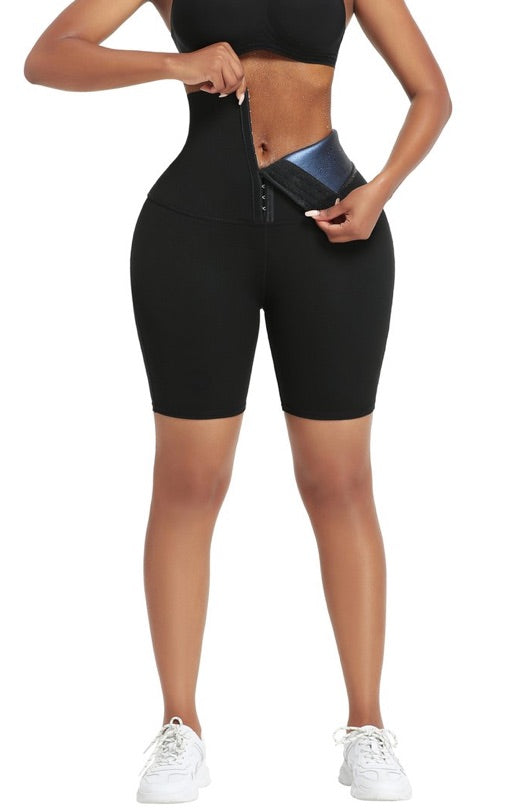 Neoprene High Waist Yoga Workout Fitness Shorts