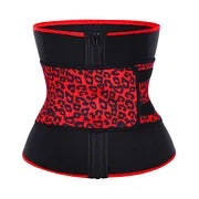 Neoprene Red Leopard Tummy Waist Trainer.