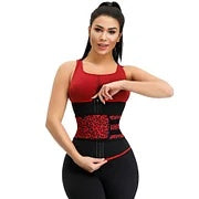 Neoprene Red Leopard Tummy Waist Trainer.