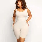 Beig Color/Black Color 🌿Eco-friendly Seamless Outerwear Jumpsuit.