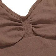 BOSSELI SHAPEWEAR Coffee Color Adjustable Sling Low Back Bodysuit Seamless knitting.