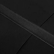 BOSSELI SHAPEWEAR Black Latex Waist Trainer 5 Plastic Bones Sticker Waist Trimmer Band.