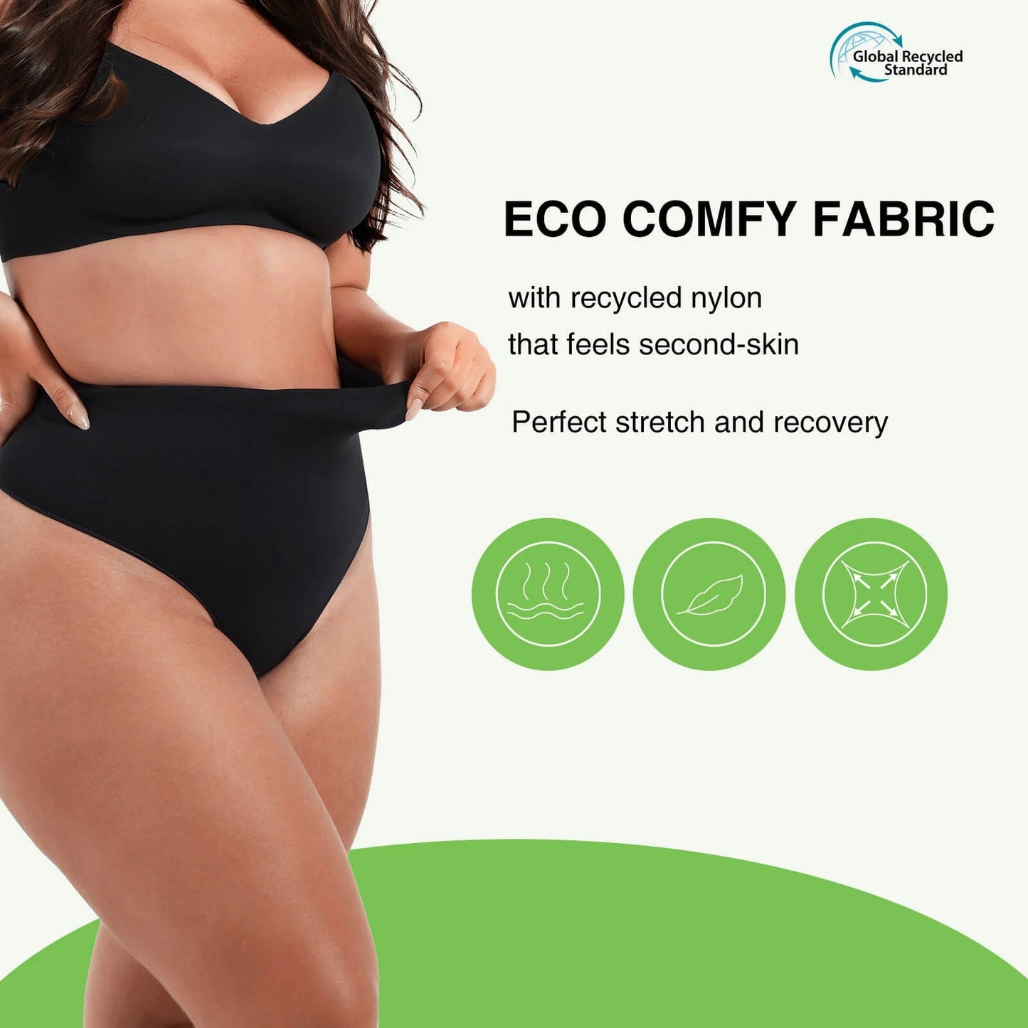 Eco-friendly- Low Waist Seamless Thong