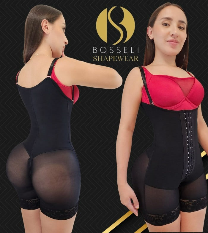 Faja 100% colombiana Faja piernas semi strapless cola prehormada.