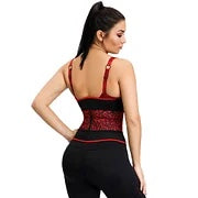 Neoprene Red Leopard Tummy Waist Trainer.