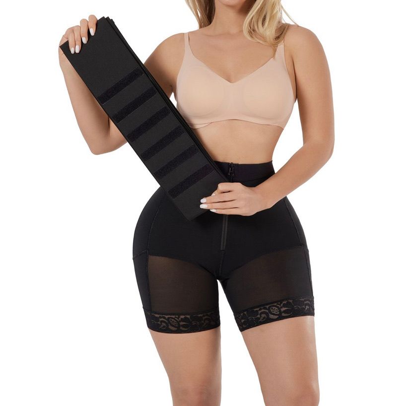 Shapewear Shorts with A Rubber String Waist Trainer