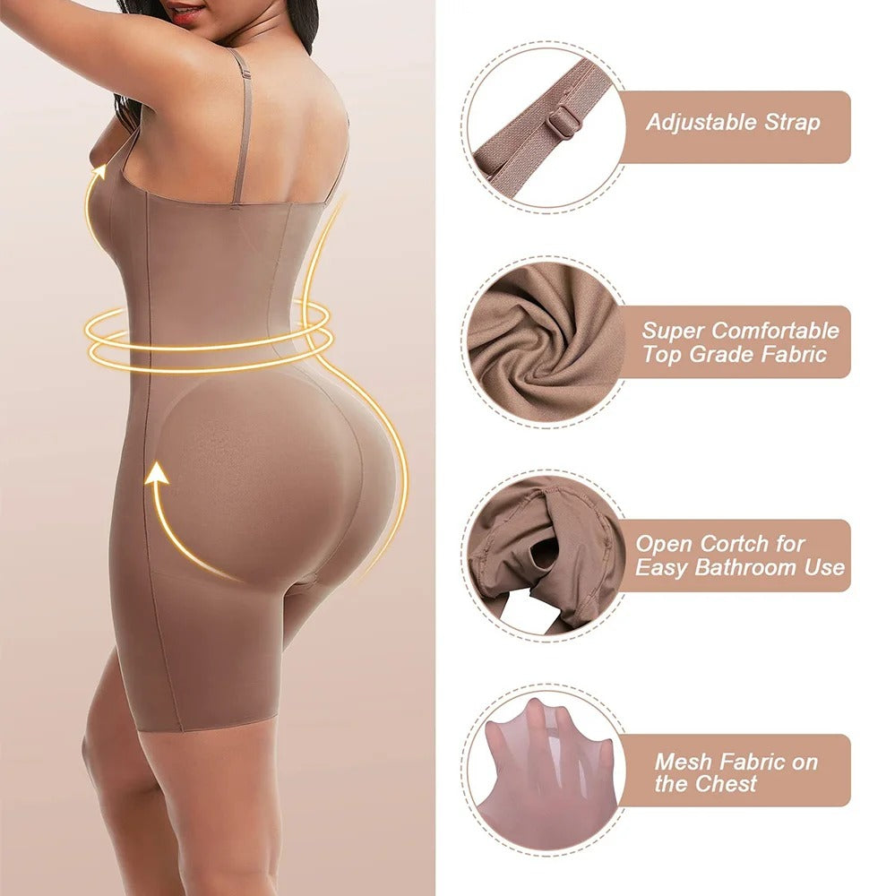 Seamless Full Body Shaper Solid Color