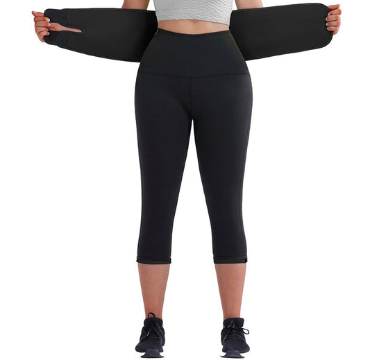 BOSSELI SHAPEWEAR Black High Waist Neoprene Pants.